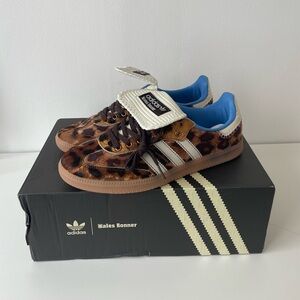 Wales Bonner x Adidas Samba Leopard Pony Hair